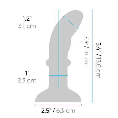 b-Vibe Remote Control Rimming P-Spot Plug – Blue – Prostate Stimulating Plug