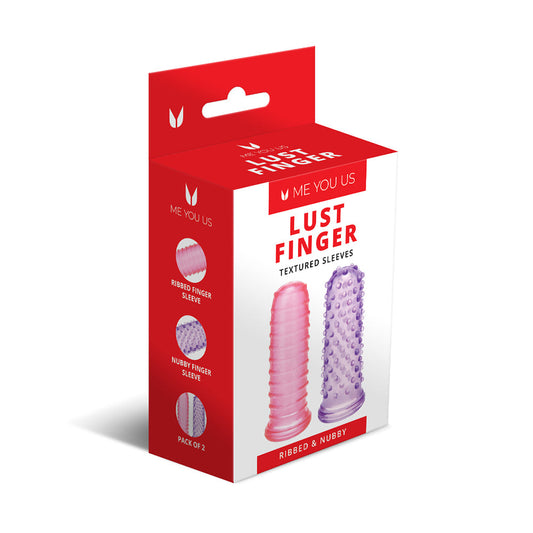 Me You Us Lust Finger Textured Sleeves – Assorted Colors