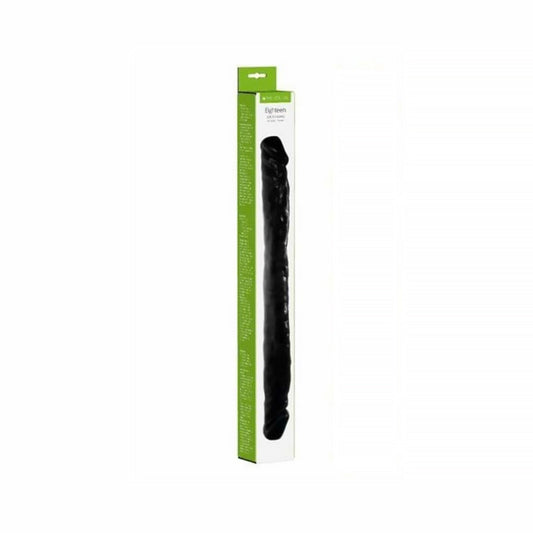 Me You Us Eighteen Double Dong – 18 in. Double Ended Dildo – Black