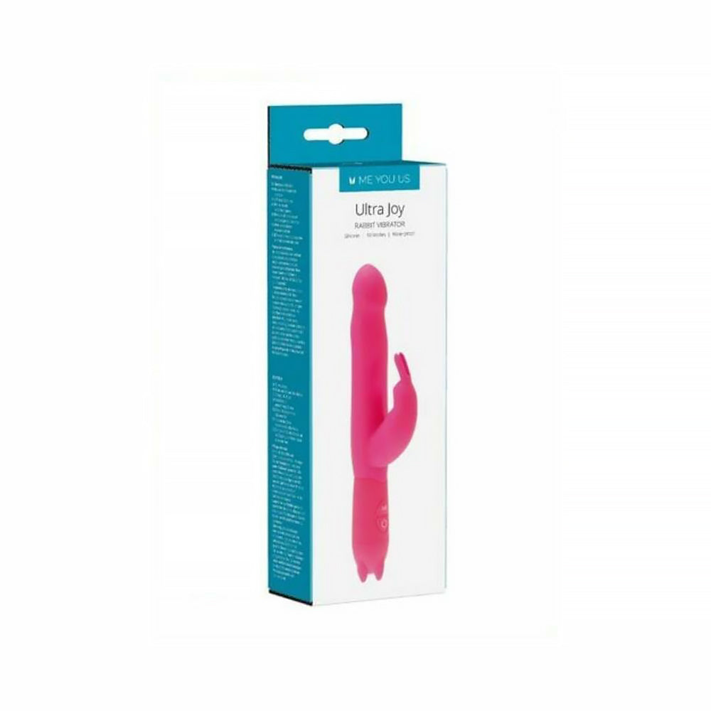 Me You Us Ultra Joy Rabbit Vibrator – Waterproof Dual Stimulation – Hot Pink