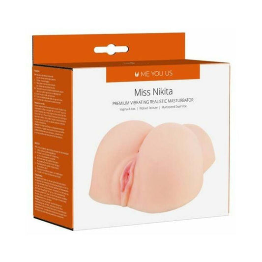 Me You Us Miss Nikita Premium Vibrating Realistic Masturbator – Vanilla