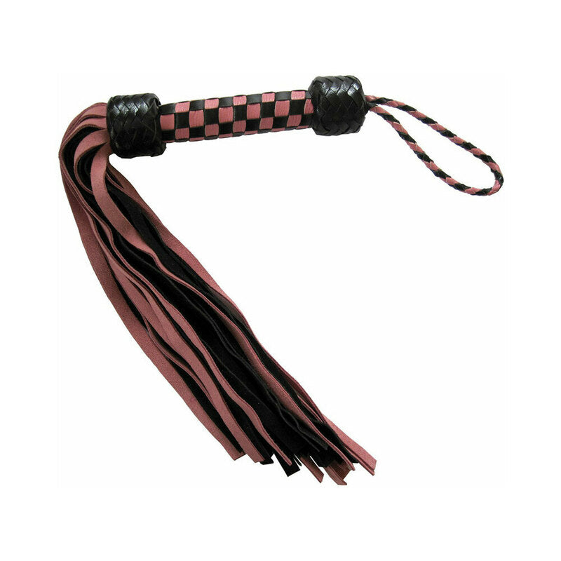 Ruff Doggie Styles Short Suede Flogger – Pink/Black