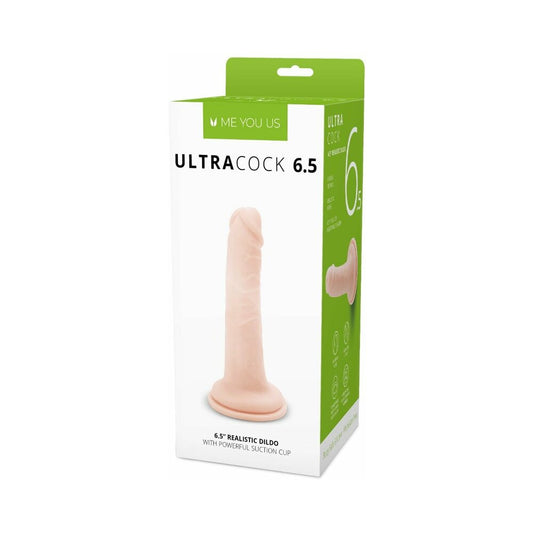 Me You Us Ultra Cock 6.5" Realistic Dildo with Suction Cup - Vanilla