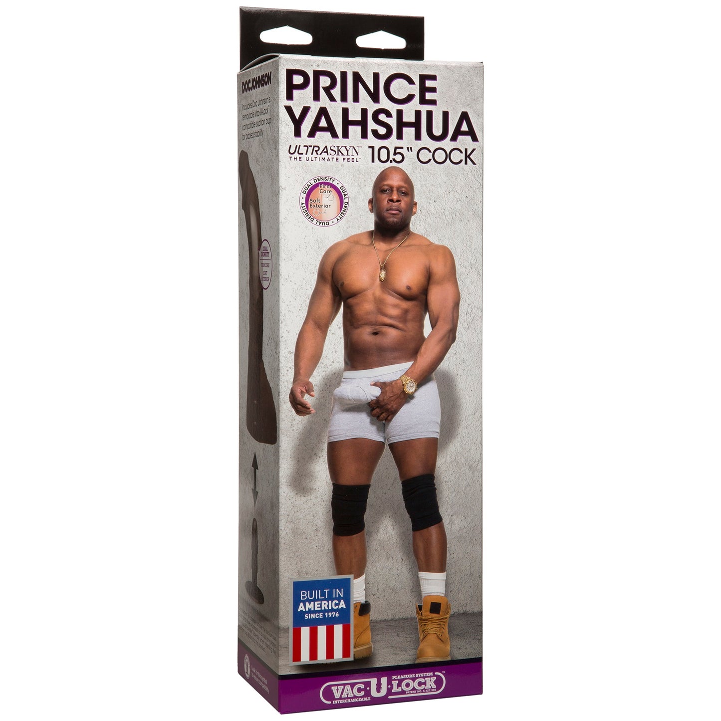 Doc Johnson Prince Yahshua Ultraskyn 10.5 Inch Cock with Suction Cup – Brown