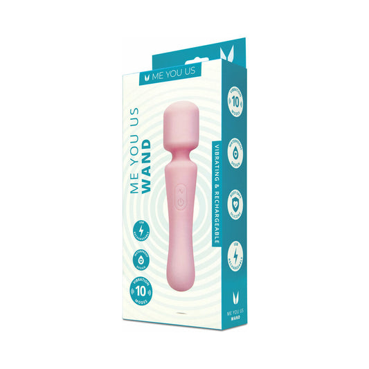 Me You Us Wand Pink – Ergonomic Wand Vibrator with 10 Vibration Modes