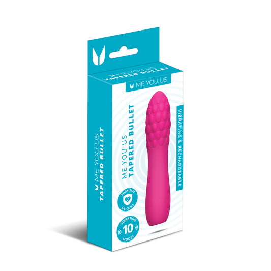 Me You Us 4.5" Tapered Bullet Vibrator – Hot Pink