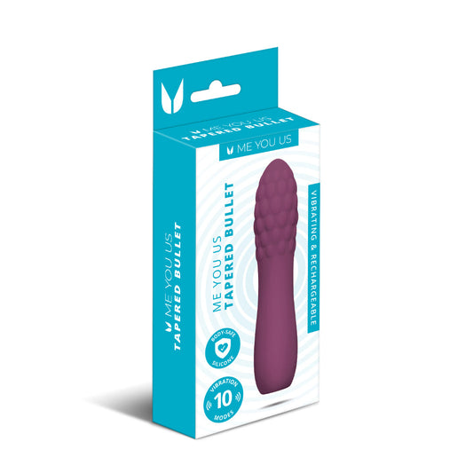 Me You Us Tapered Bullet Vibrator – Purple – 10 Vibration Modes