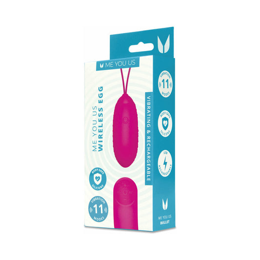 Me You Us Wireless Egg Vibrator with Remote Control – Hot Pink