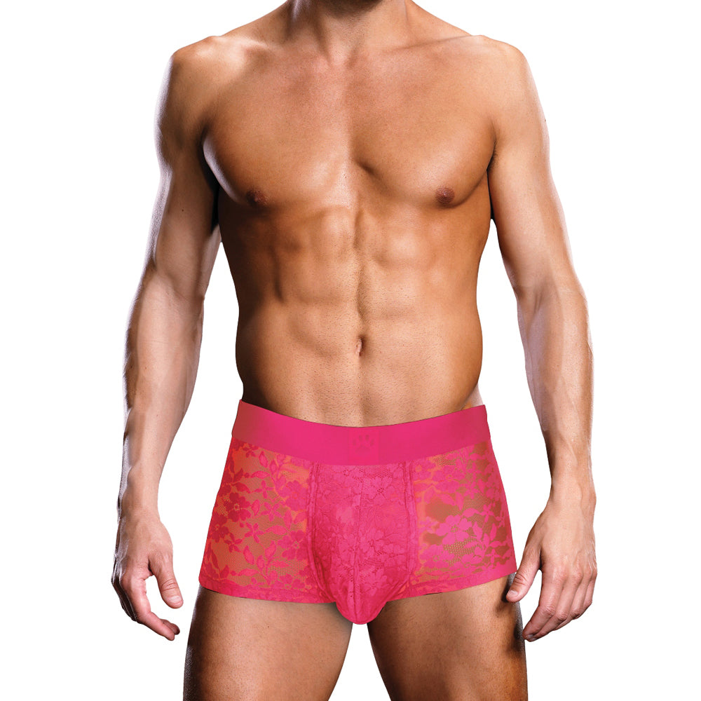 Prowler Lace Trunk – Hot Pink – Size L