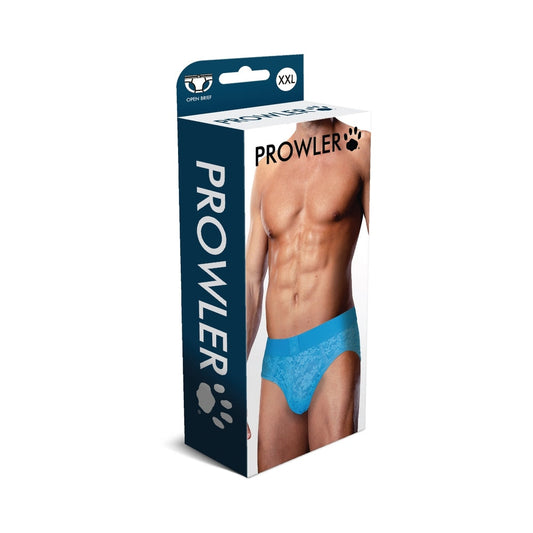 Prowler Lace Open Back Brief – Neon Blue – 2XL