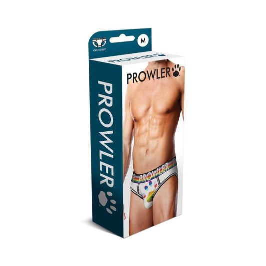 Prowler Oversized Paw Open Brief – White – Size M
