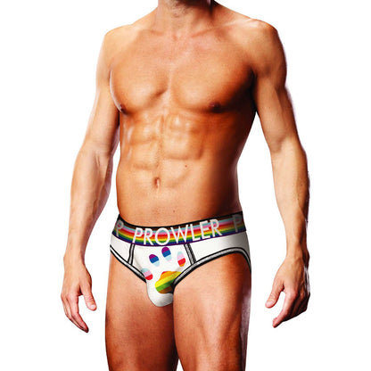 Prowler Oversized Paw Open Brief – White – Size S
