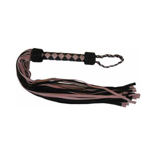 Ruff Doggie Styles Flog Her Suede Flogger – Pink and Black