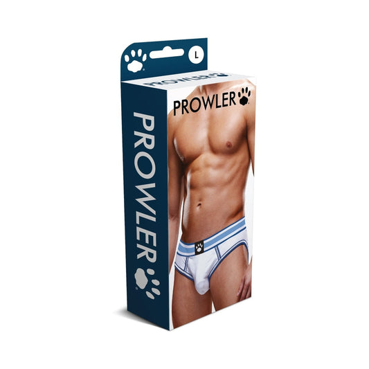 Prowler Open Brief – White/Blue – Size L