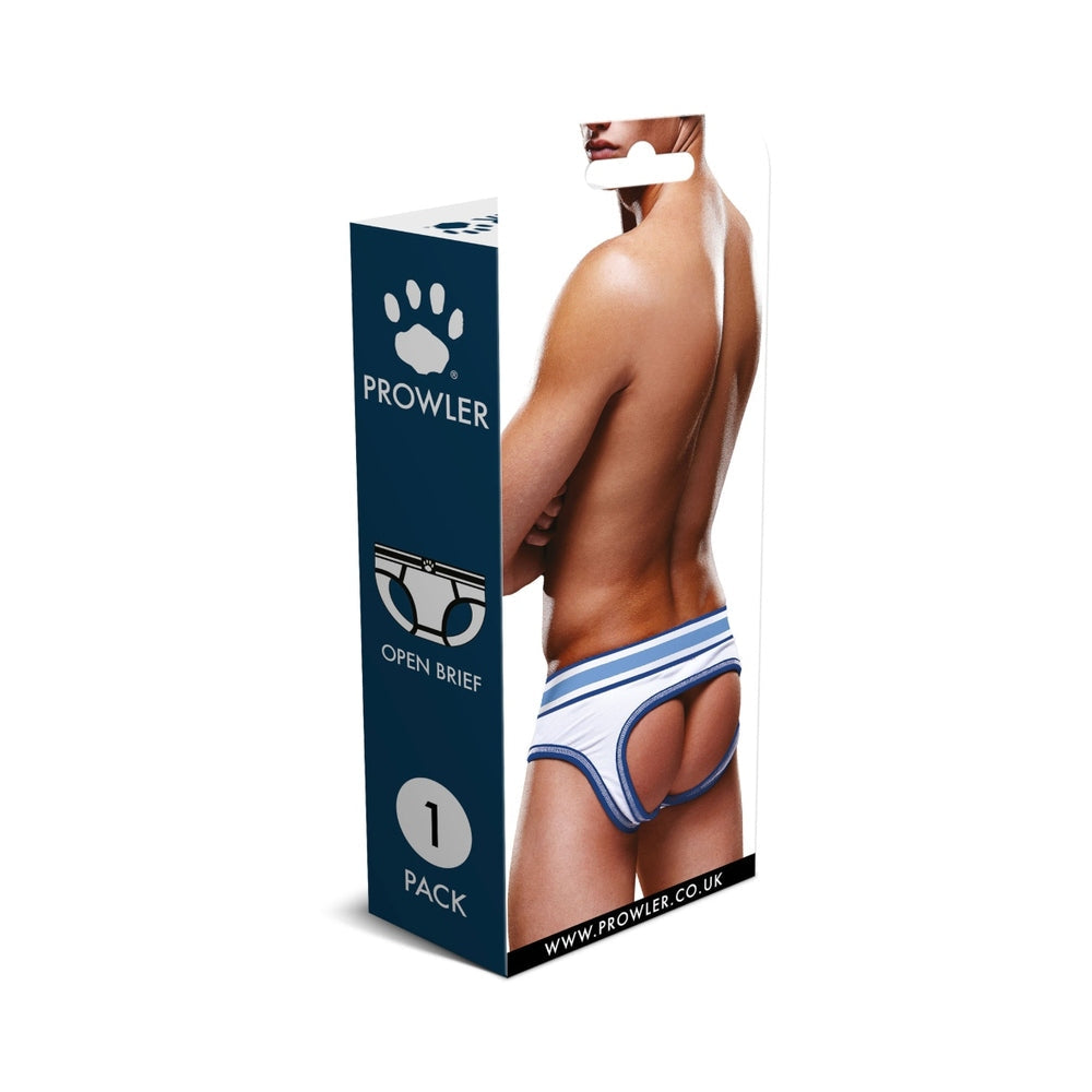 Prowler Open Brief – White/Blue – Size L