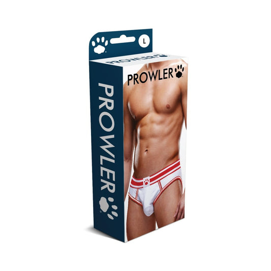 Prowler Open Brief L - White/Red Multi-Color Underwear