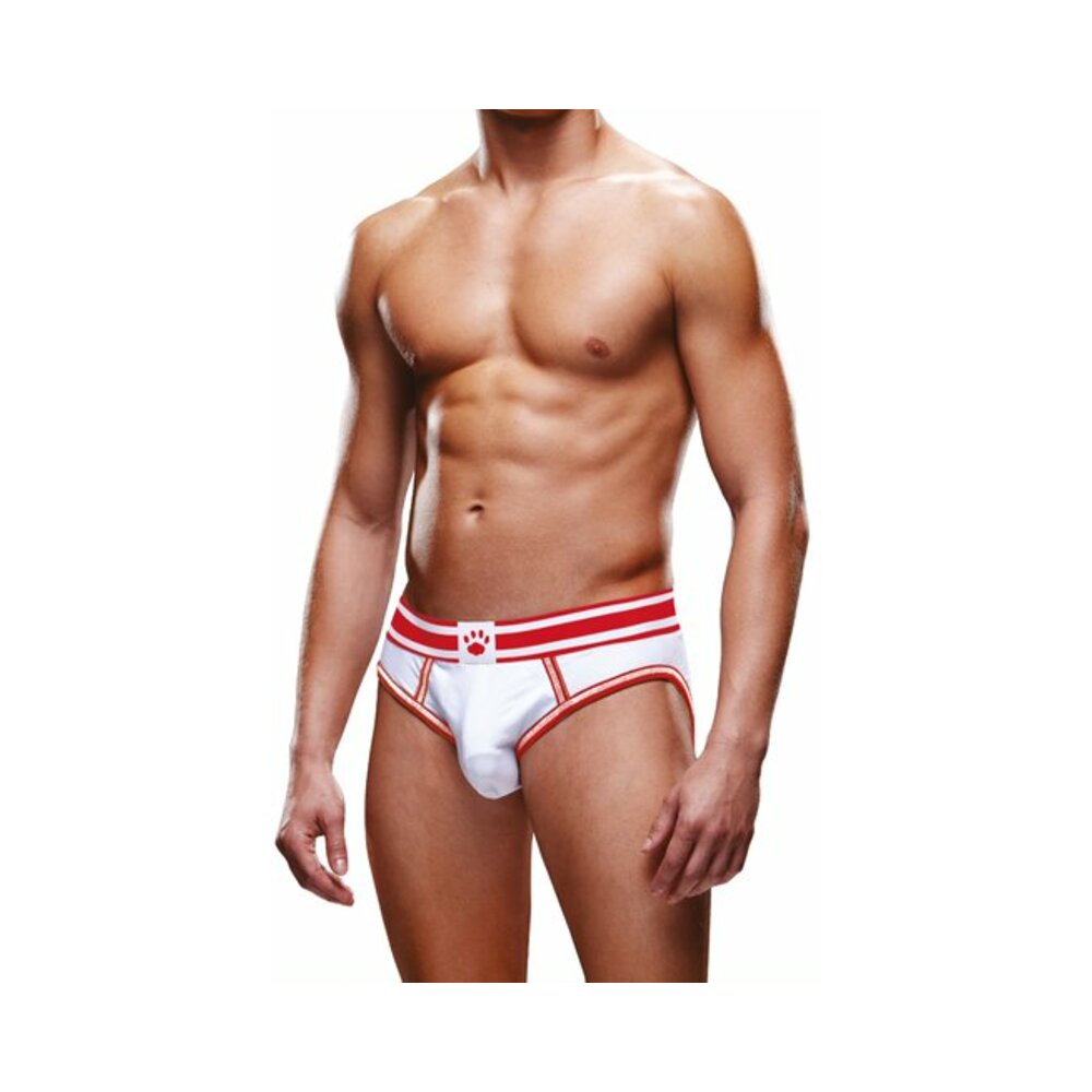 Prowler Open Brief L - White/Red Multi-Color Underwear