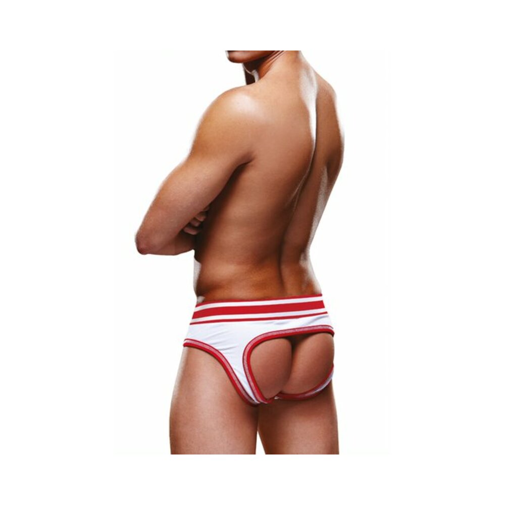 Prowler Open Brief – White/Red – Size S