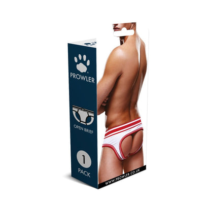 Prowler Open Brief – White/Red – Size S