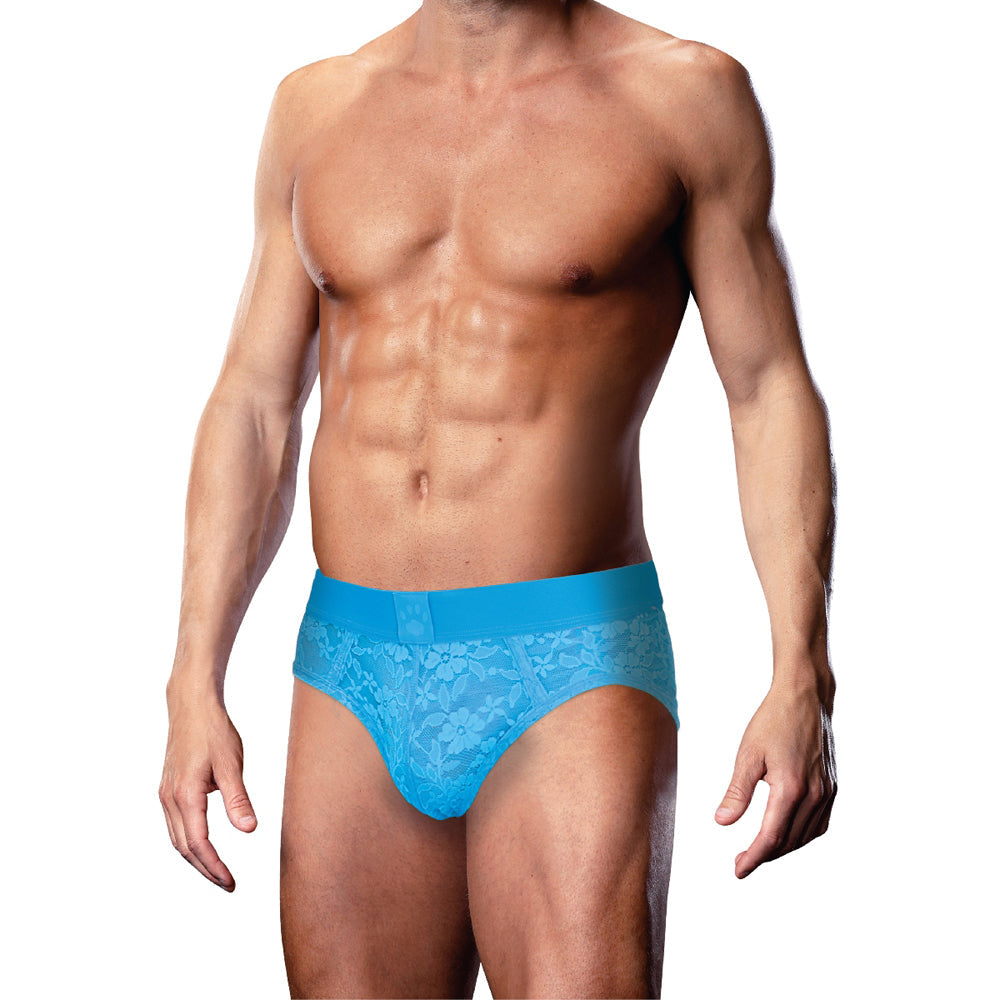 Prowler Lace Brief Neon Blue – Size S