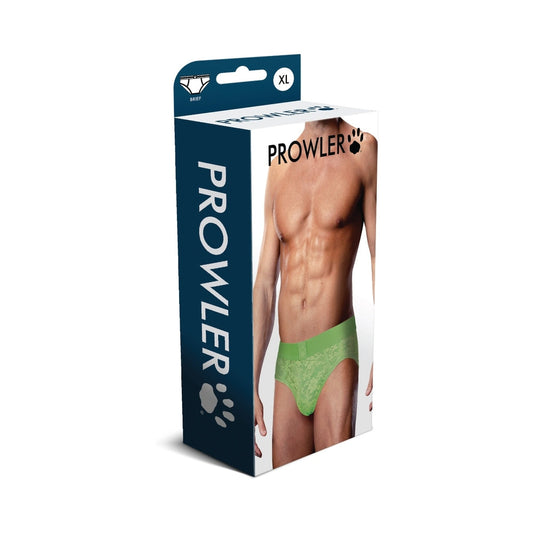 Prowler Lace Brief Neon Green – XL Size