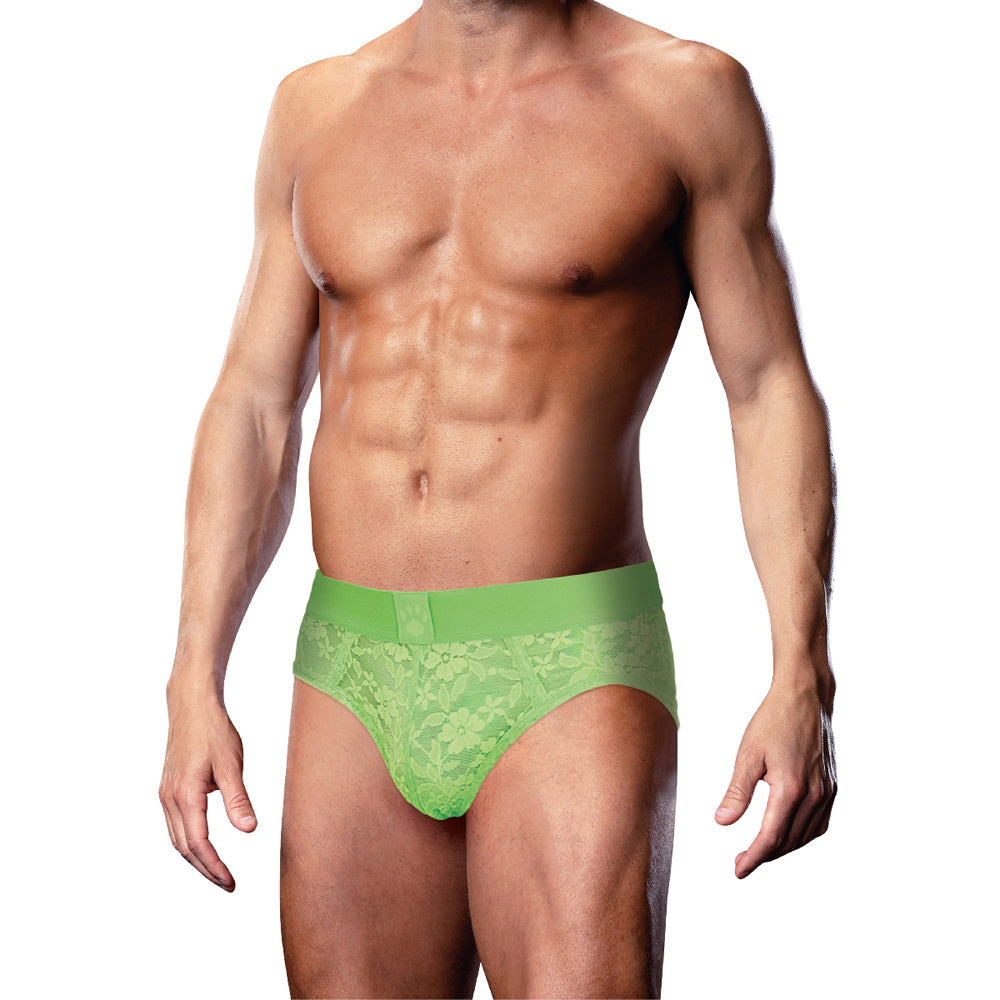 Prowler Lace Brief Neon Green – XL Size