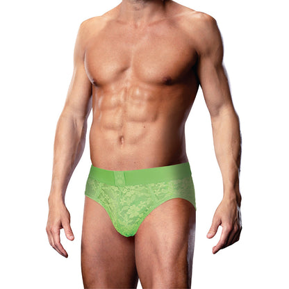 Prowler Lace Brief Neon Green – XL Size