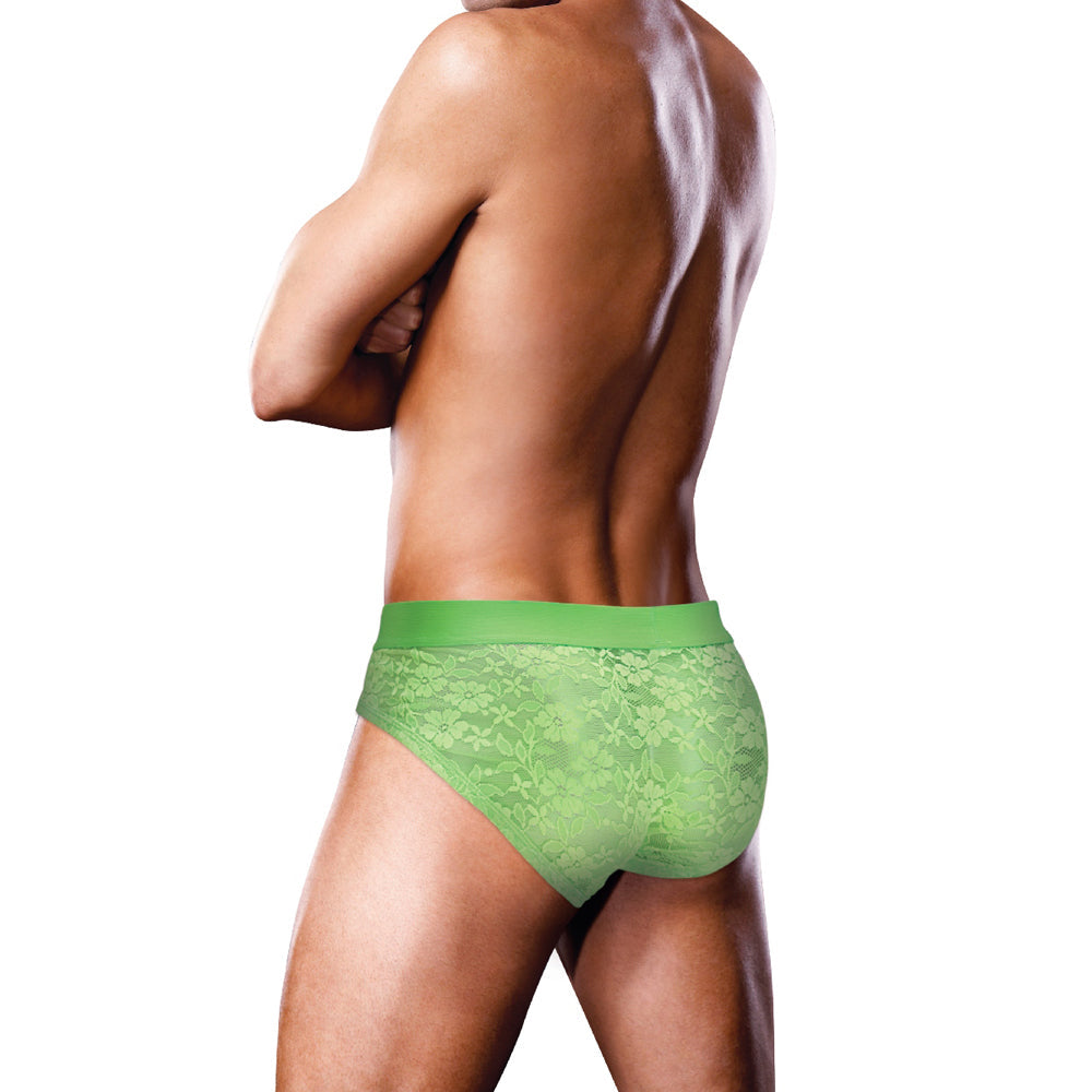 Prowler Lace Brief Neon Green – XL Size