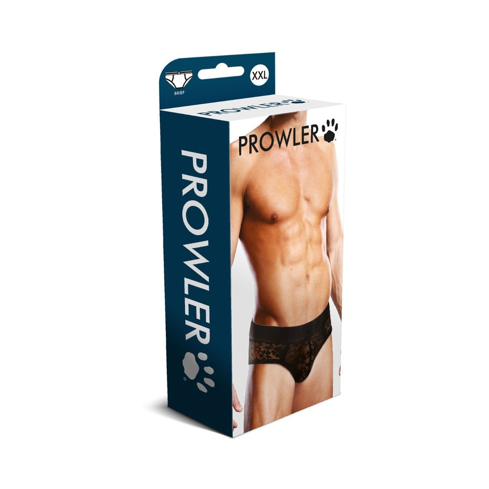 Prowler Lace Brief 2XL - Black
