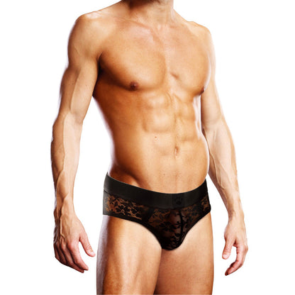 Prowler Lace Brief 2XL - Black