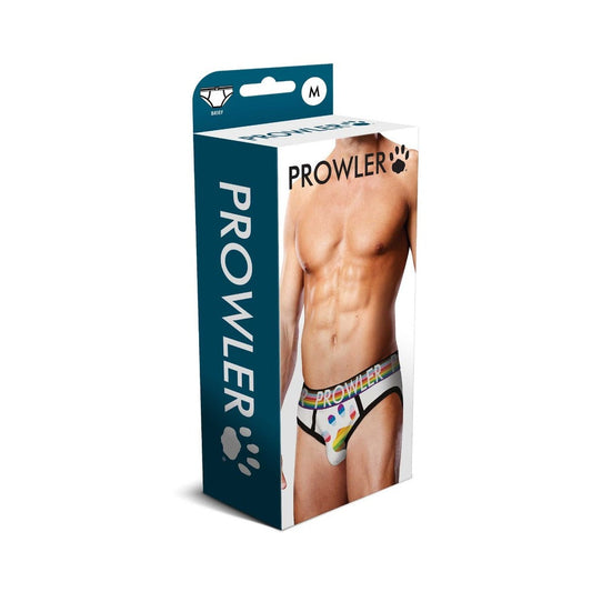 Prowler Oversized Paw Brief Underwear – White – Size M