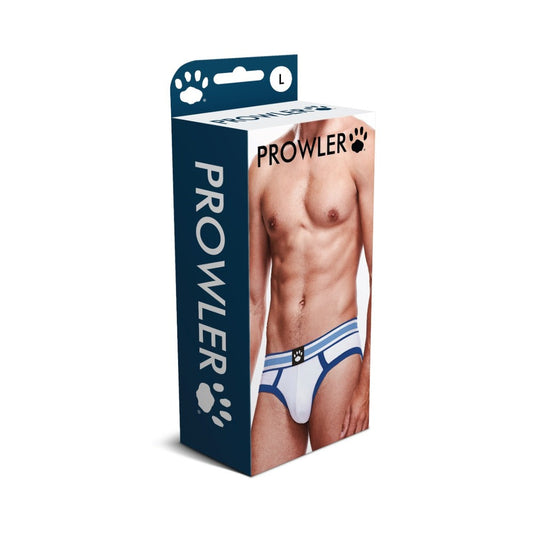 Prowler Brief L - White/Blue Multi-Color Men's Underwear