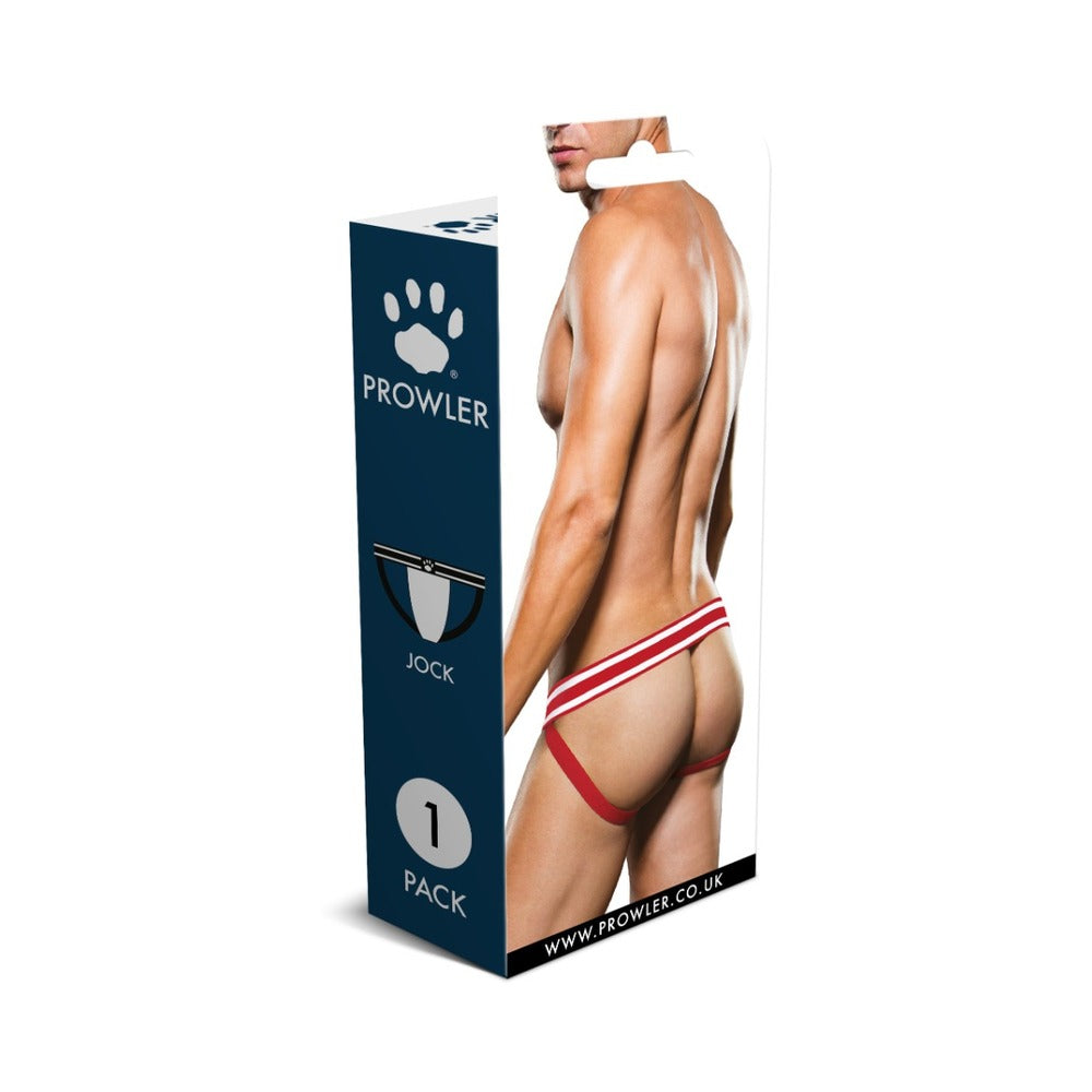 Prowler Jock Strap - White/Red - Large