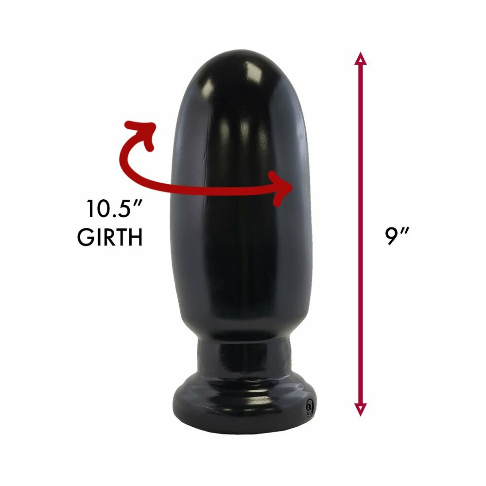 Prowler RED Thud 8 in. Anal Plug – Black
