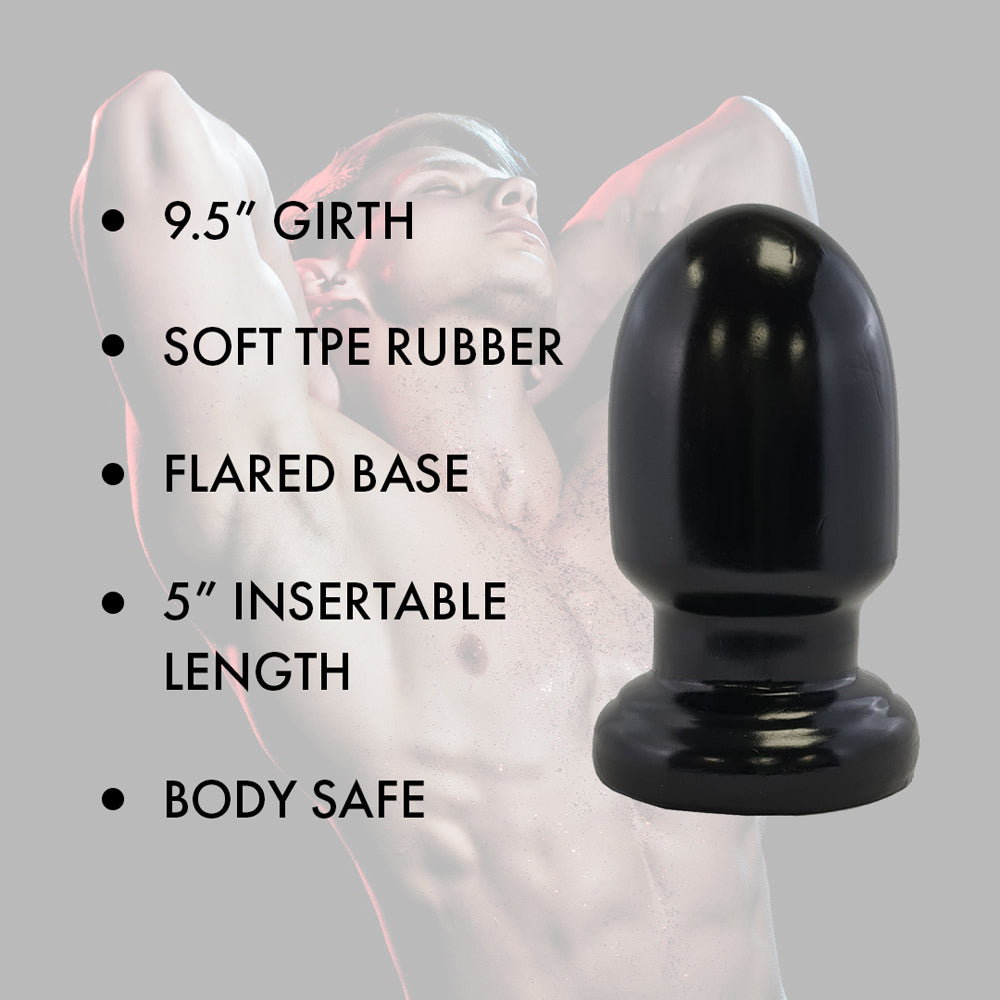 Prowler RED Thud 5 in. Anal Plug – Black