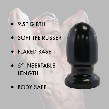 Prowler RED Thud 5 in. Anal Plug – Black