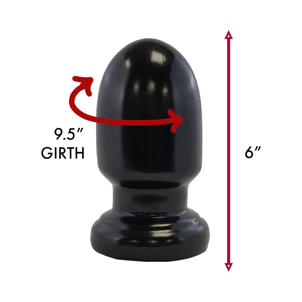 Prowler RED Thud 5 in. Anal Plug – Black