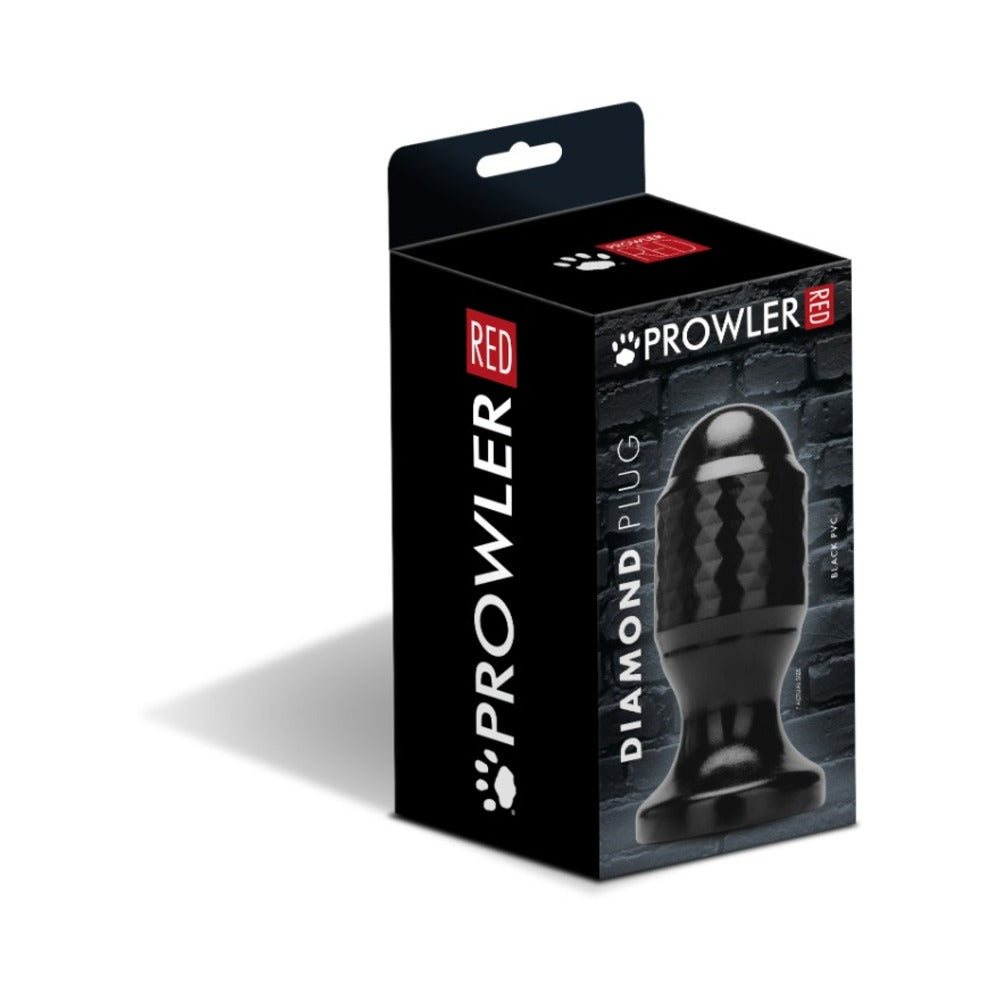 Prowler RED Diamond Plug – Black PVC Anal Plug