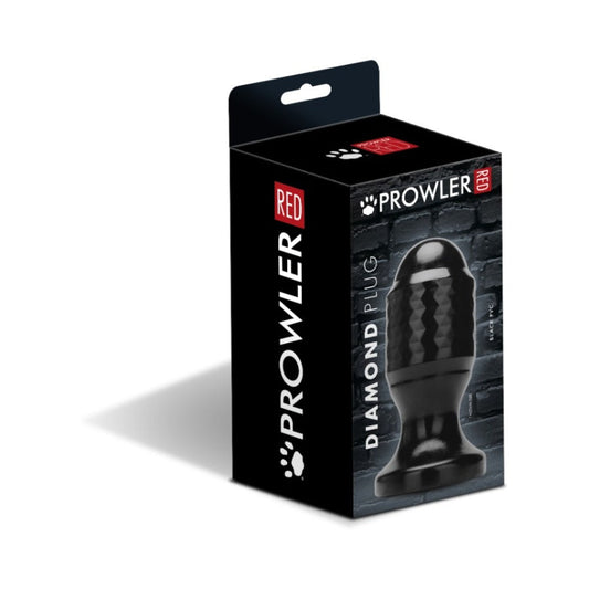 Prowler RED Diamond Plug – Black PVC Anal Plug