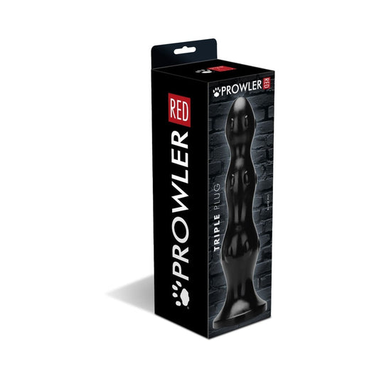 Prowler RED Beaded Textured Triple Plug – Black