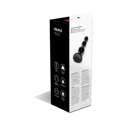 Prowler RED Beaded Textured Triple Plug – Black