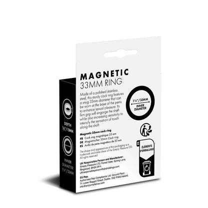Prowler RED Magnetic 33mm Cock Ring – Silver