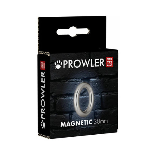 Prowler RED Magnetic 38mm Cock Ring - Silver/Steel/Chrome