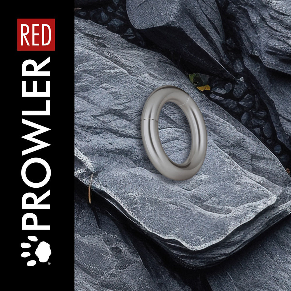 Prowler RED Magnetic 38mm Cock Ring - Silver/Steel/Chrome