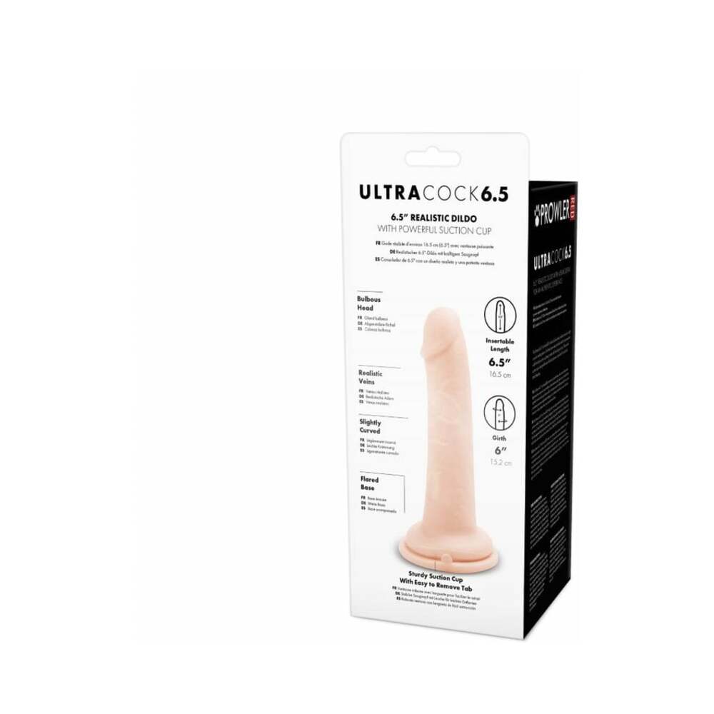 Prowler RED Ultra Cock 6.5 in. Realistic Dildo - Vanilla