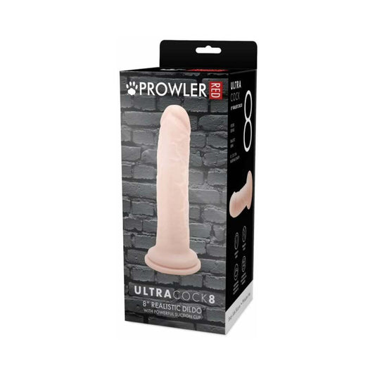 Prowler RED Ultra Cock 8 in. Realistic Dildo – Vanilla