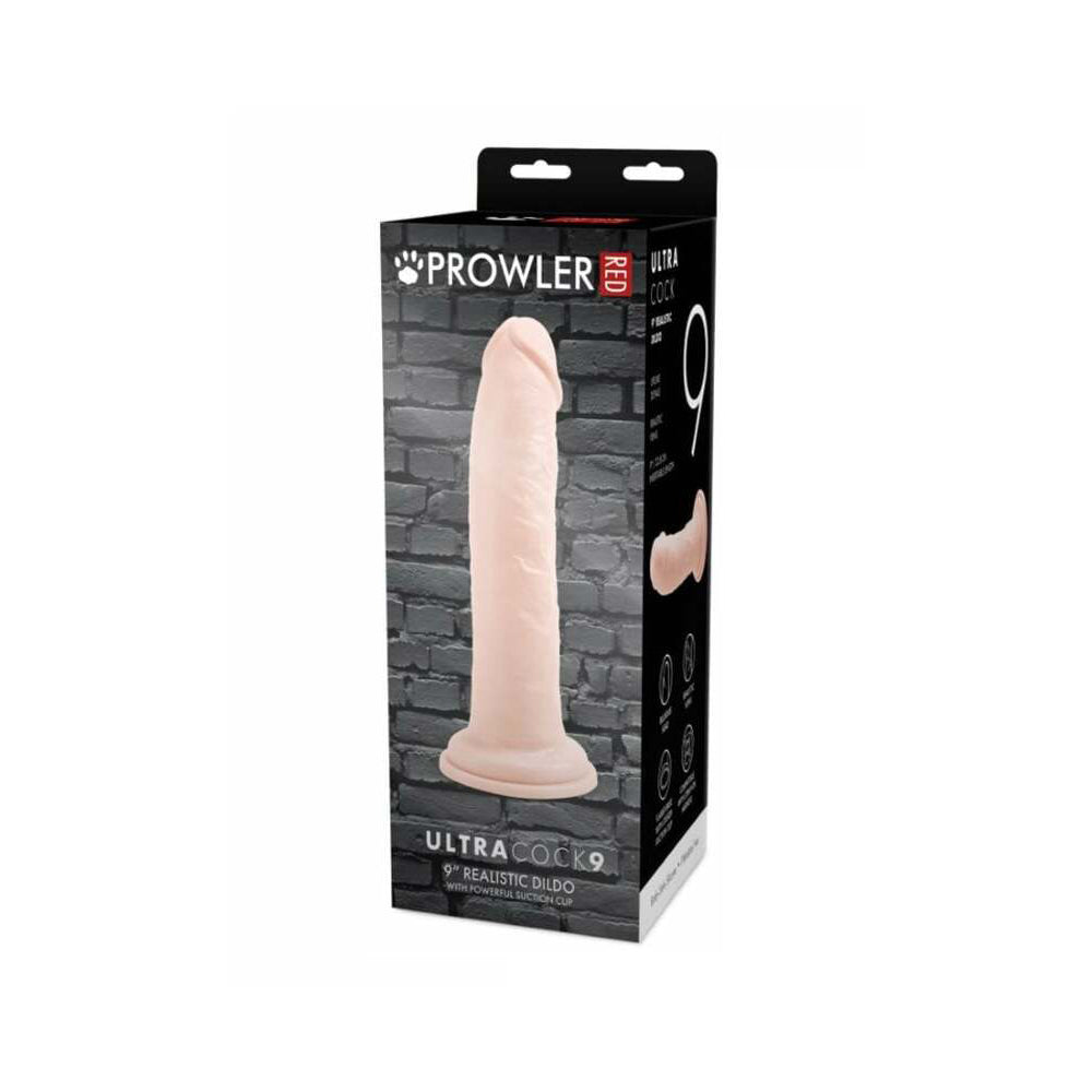Prowler RED Ultra Cock 9 in. Realistic Dildo – Vanilla