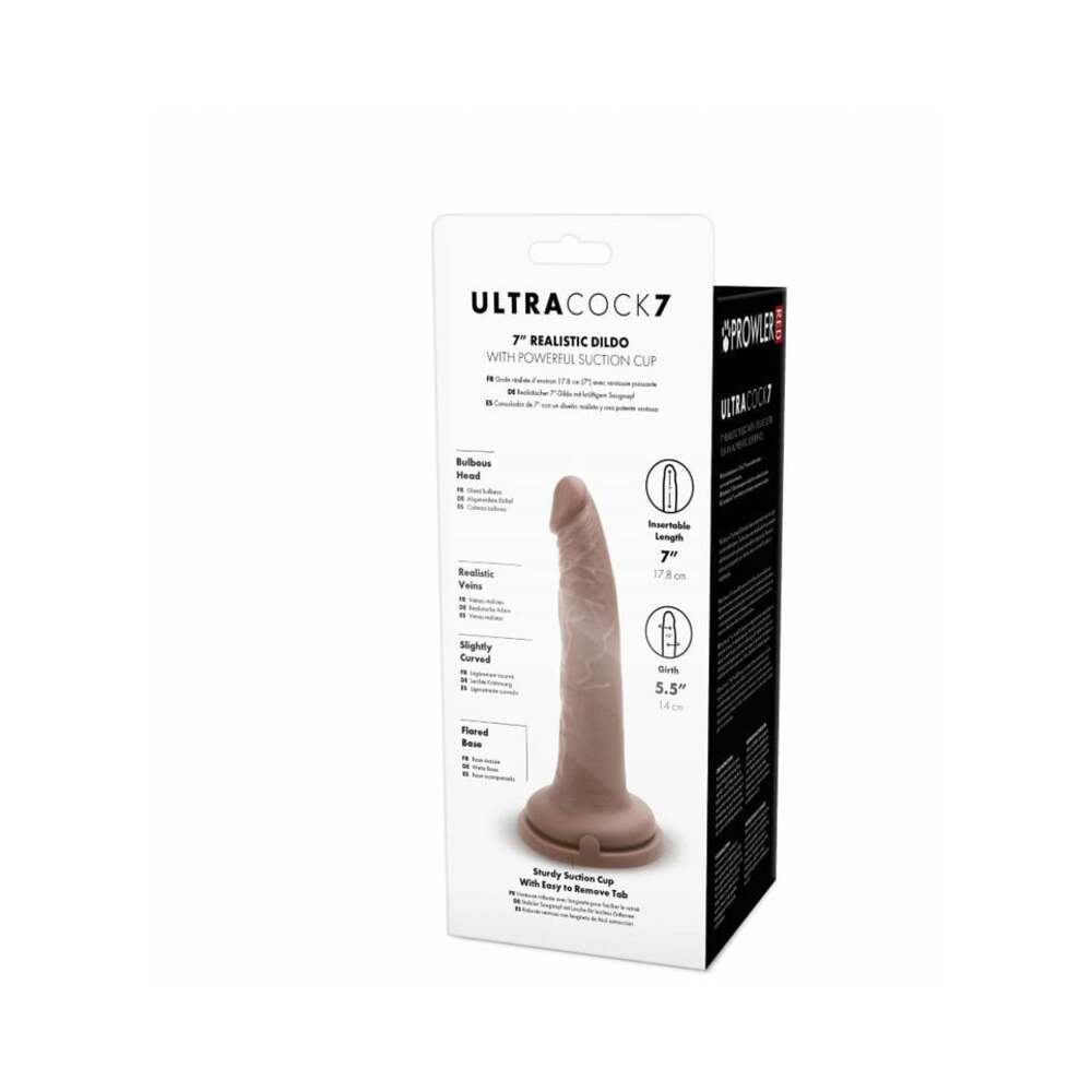 Prowler RED Ultra Cock 7 in. Realistic Dildo – Caramel