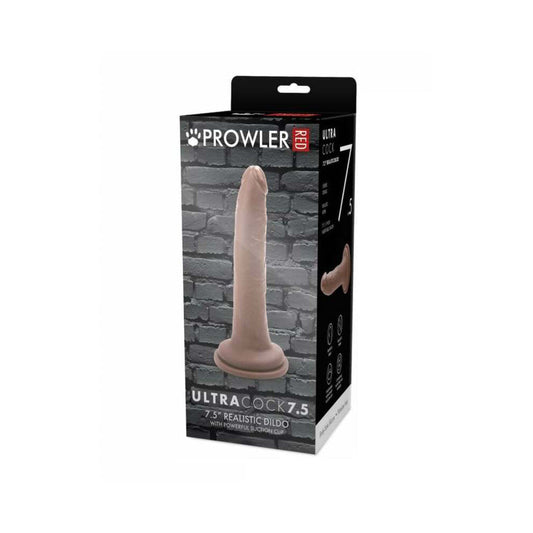 Prowler RED Ultra Cock 7.5 in. Realistic Dildo - Caramel