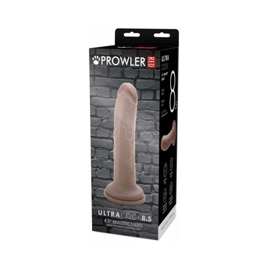 Prowler RED Ultra Cock 8.5 in. Realistic Dildo - Caramel
